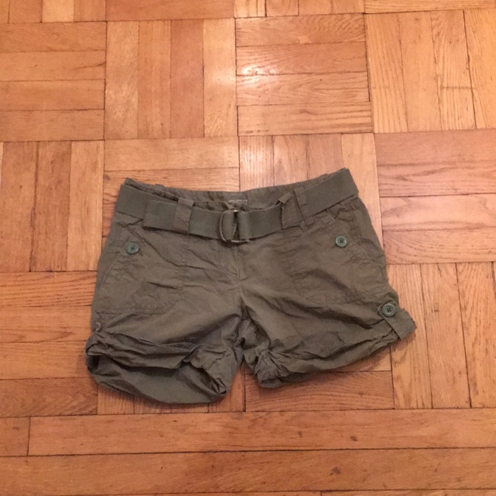 LOFT Green Shorts utility style Size 4
